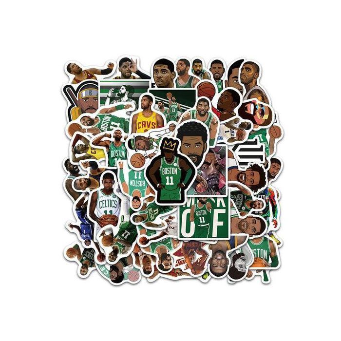 Stickers - Kyrie Irving - 50pcs - Multicolore - Décoration murale - Waterproof
