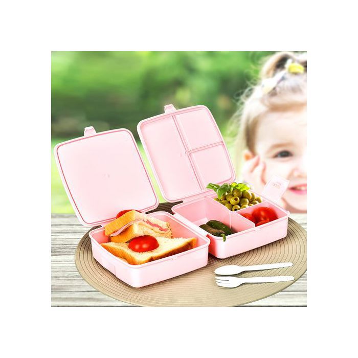 Lunch Box pliante, Boite à déjeuner double, Porte mangé pour l'école & travail