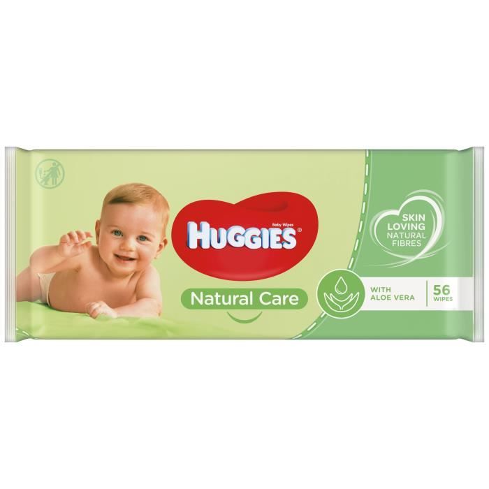 HUGGIES Natural Care Lingettes Bébé - x56