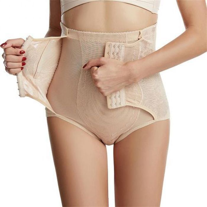 Culotte taille haute - Non spécifié - Contrôle du ventre - Confortable et respirant - Haute élasticité - Beige