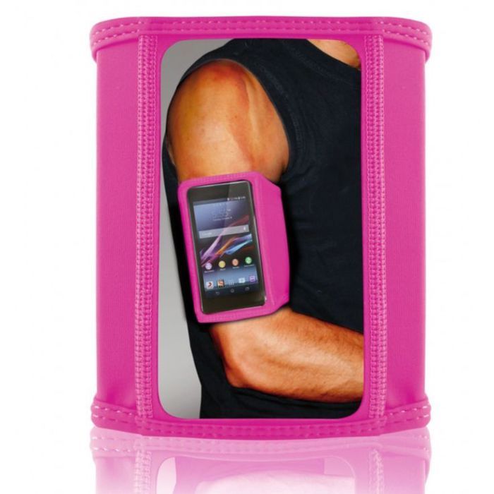 SportBand Ultra Slim Rose – Brassard Smartphone Respirant et Confortable