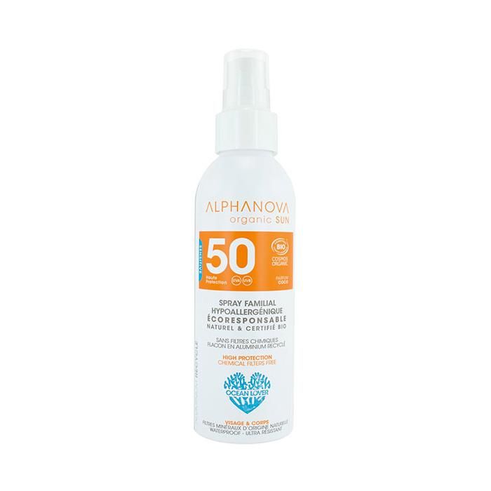 Alphanova Sun Spray Solaire Familial SPF50 Bio 150ml