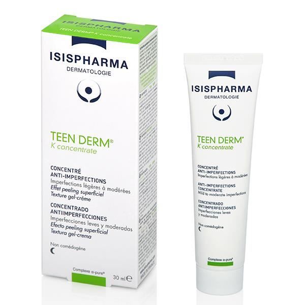 Concentré Anti-Imperfections - Isispharma - Teen Derm K - 30ml - Peaux Mixtes à Grasses - Non Comédogène
