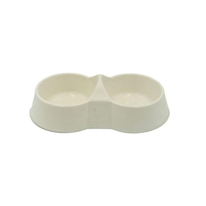 Gamelle pour chat et chien taille L Blanc 6.9 x 14.5 x 33 cm