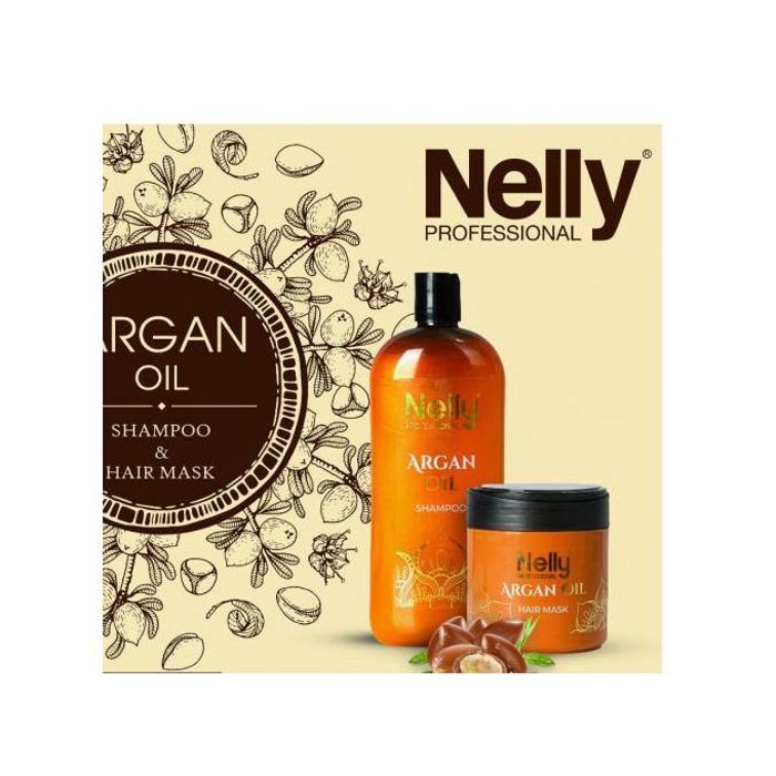Nelly shampoing et masque a l'huile d'argan 400 ml
