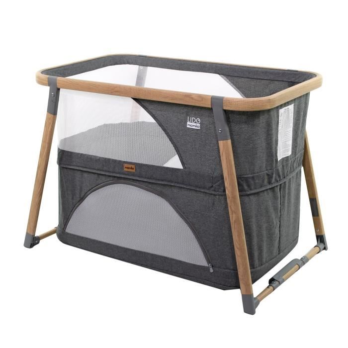 Nania Lit bébé pliant 3 en 1 LIDO - berceau - lit de voyage - parc éveil - avec sac de transport