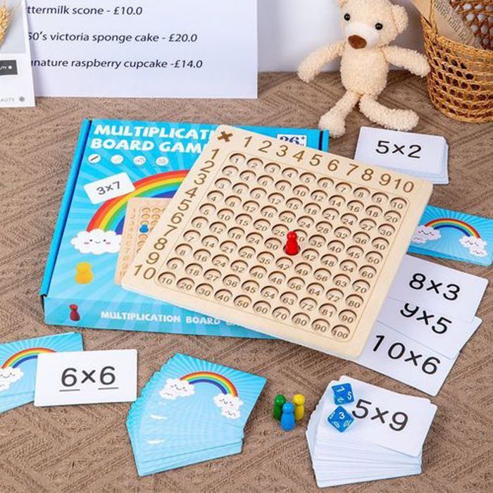 Jeu de société de multiplication - RWT - RWT-253 - En bois - Améliore la concentration - Jeu éducatif
