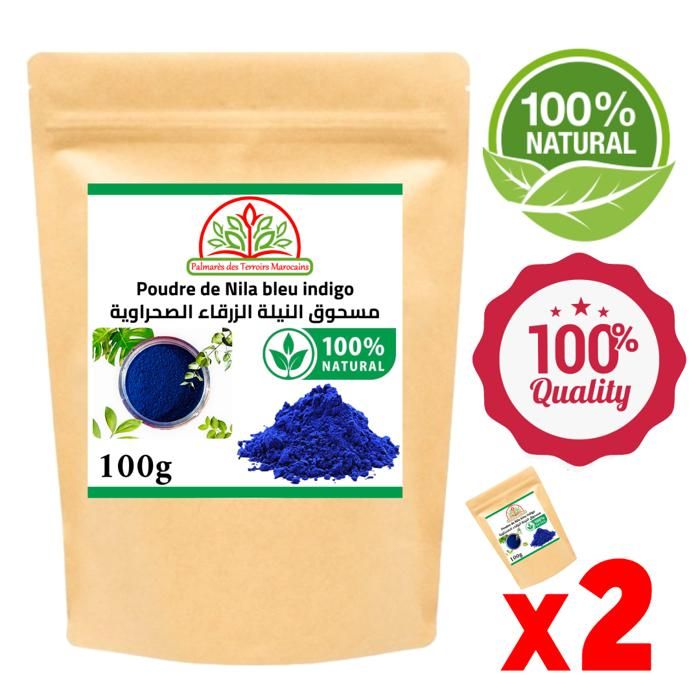 Poudre de nila bleu indigo 100% naturel 200g