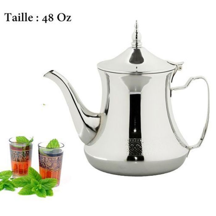 Théière - GENERIC - Taille 48 - Inox - Design moderne - Filtre intégré