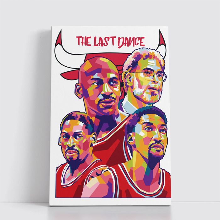 Tableau NBA sur Toile – Affiche Murale 25x40 cm avec Équipes et Joueurs Légendaires du Basket 83