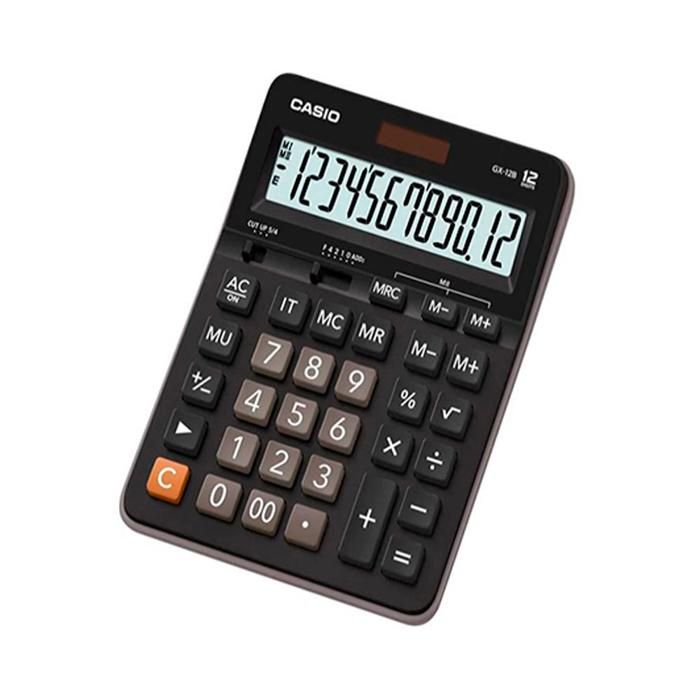 Calculatrice pratique Casio GX-12B-BK