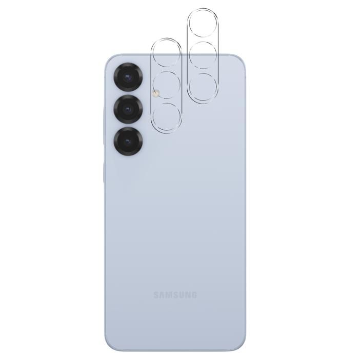 Skyddskamera - Phonillico - Samsung Galaxy S25 - Paket om 2 - Härdat glas - Repbeständigt