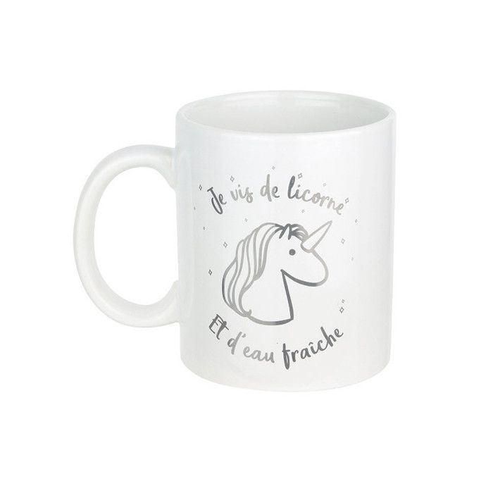 Mug - cmp - Licorne - 350 ml - 10 x 8 cm - Céramique - Couleur Aléatoire