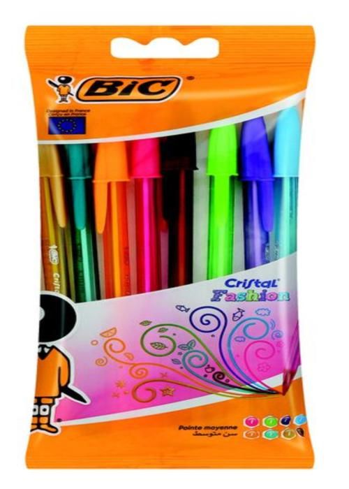 BIC FASHION 1.2 ASST POCHETTE DE 8 COULEURS FLUO