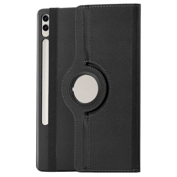 Coque en cuir - GENERIC - Samsung Galaxy Tab S9 Ultra - Rotatif 360° - Protection optimale - Noir
