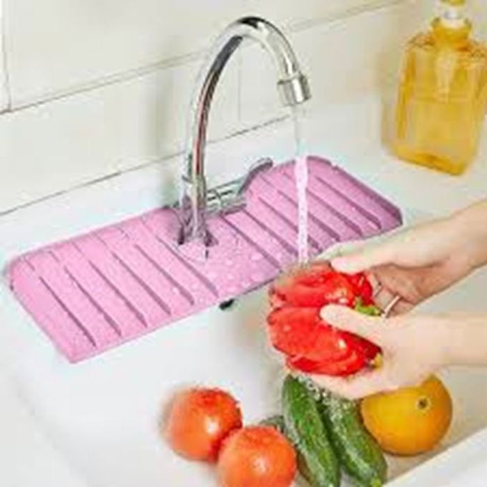 Tapis de vidange absorbant en silicone pour robinet, étanche et anti-fuite