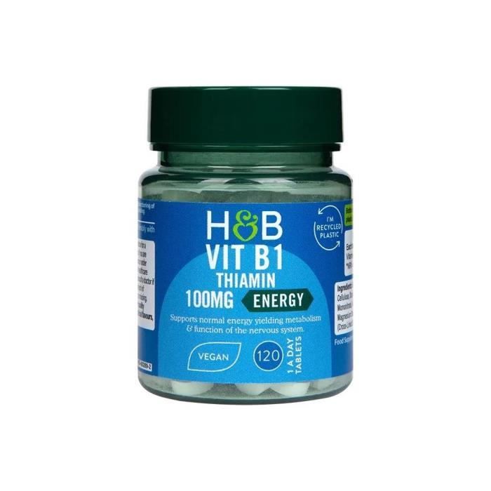Holland et Barrett vitamine B1 100 mg 120 comprimés Holland & Barrett 16514