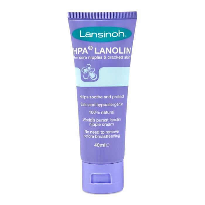 Crème hydratante - LANSINOH - HPA - 40 ml - Hypoallergénique - 100% naturelle