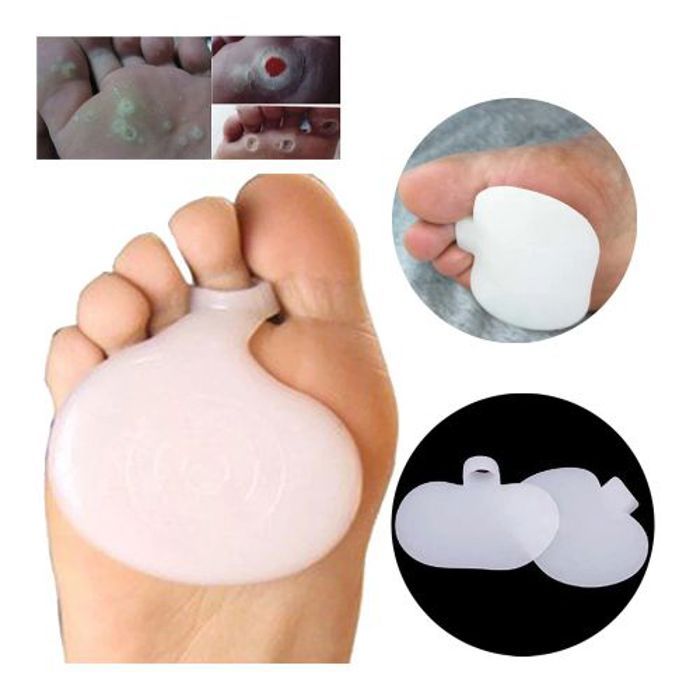 Coussinets en gel de silicone - GENERIC - 2pcs - Soulagement douleur pied - Confort optimal - Couleur blanche