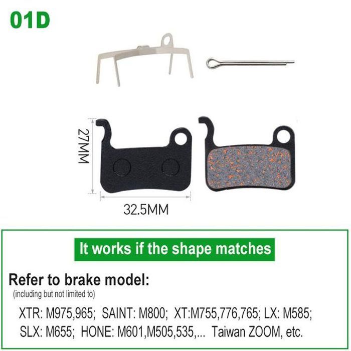 Plaquettes de frein à disque hydrauli semi-métalliques pour vélo,1 paire, pour WinterMANO SRAM AVID HAYES Magura Formula et Scooter