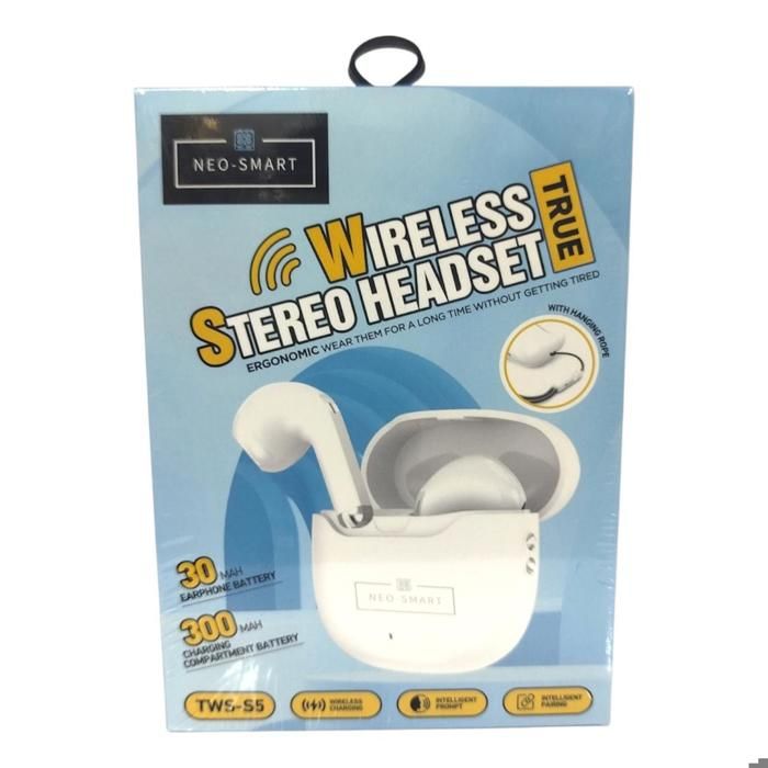 WIRELESS TRUE STEREO HEADSET 300 MAH TWS-S5