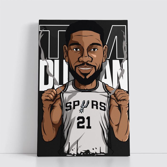 Tableau NBA sur Toile – Affiche Murale 25x40 cm avec Équipes et Joueurs Légendaires du Basket 244