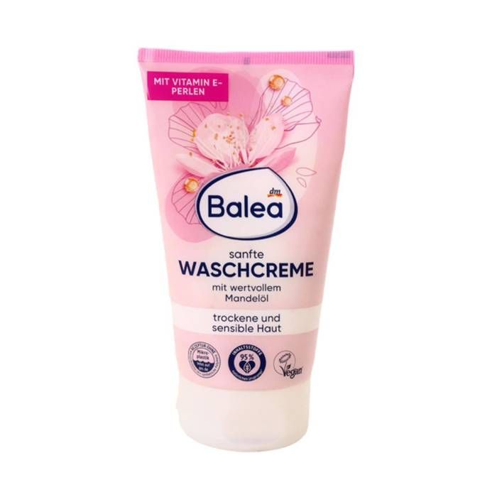Crème nettoyante - BALEA - Crème Douceur Lavante - Huile d'amande douce - Peaux sèches - Sans parabène
