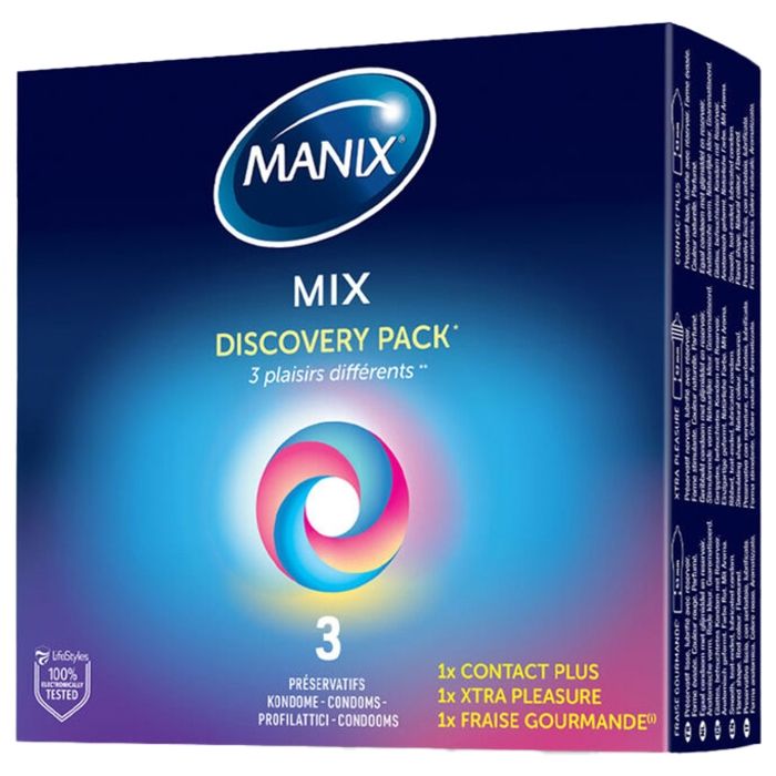 Preservatifs Manix Mix - Boite 3 préservatifs