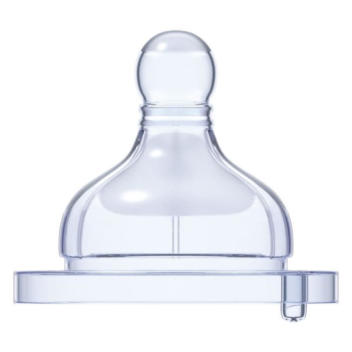 CHICCO Tétine Physiologique Anti-coliques Silicone - Flux moyen x2 - 2m+