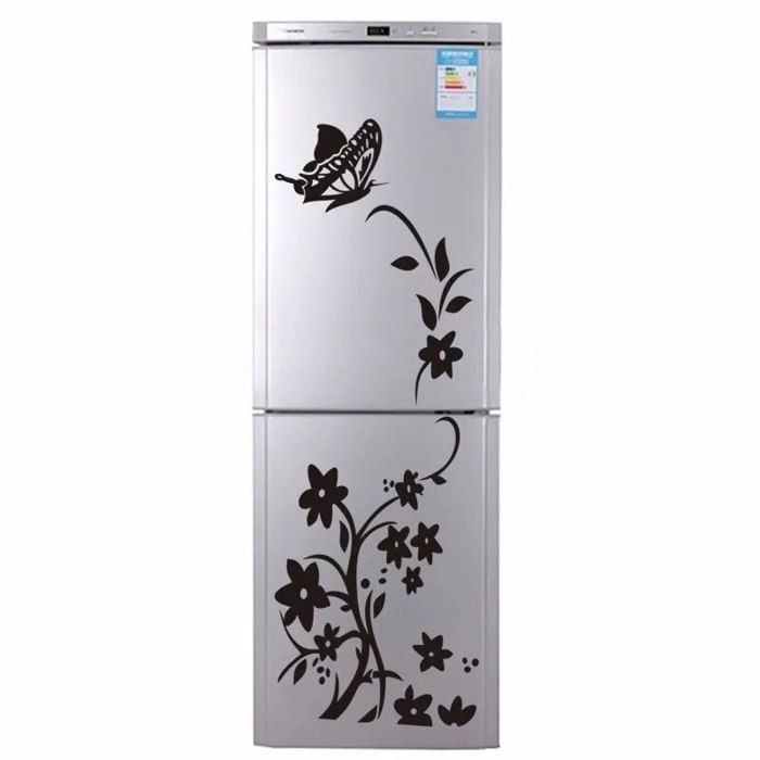 autocollant de réfrigérateur papillon muraux décoration de la maison cuisine Art Mural