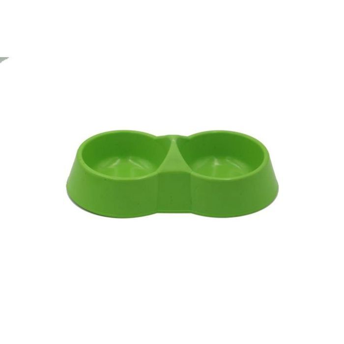 Gamelle pour chat et chien taille M vert 5.5 x 12 x 27cm