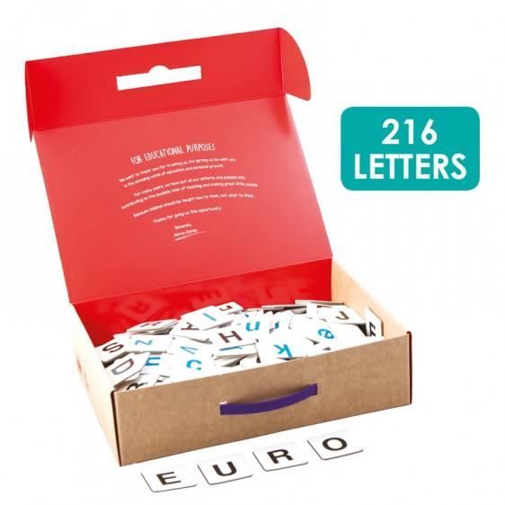 Fiches éducatives - Alphabet - 216 fiches - Noir et Bleu - Pour enfants à partir de 4 ans - Mixte