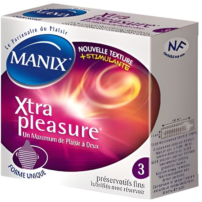 Manix Xtra Pleasure 3 préservatifs
