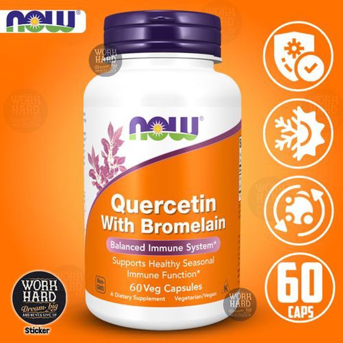 Quercétine bromélaïne Favorise une fonction immunitaire 60 capsules Vég