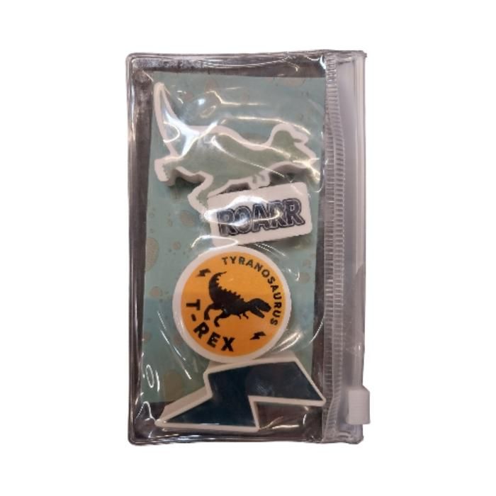 Lot de 4 mini gommes Dino - AUCHAN