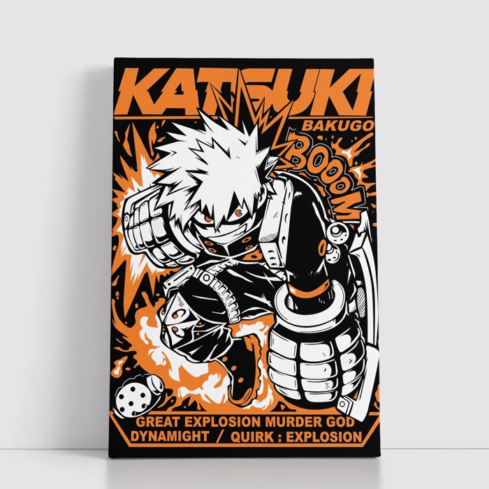 Tableau decoratif sur Toile 25x40 cm Anime attack on titan - one piece - Naruto - death note - Jujutsu Kaisen - Spy x Family 757