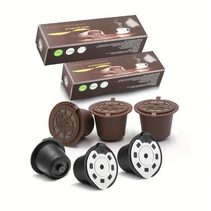 3 Capsules Nespresso pour Filtre de Café Remplissable pour Machine à Café Nespresso