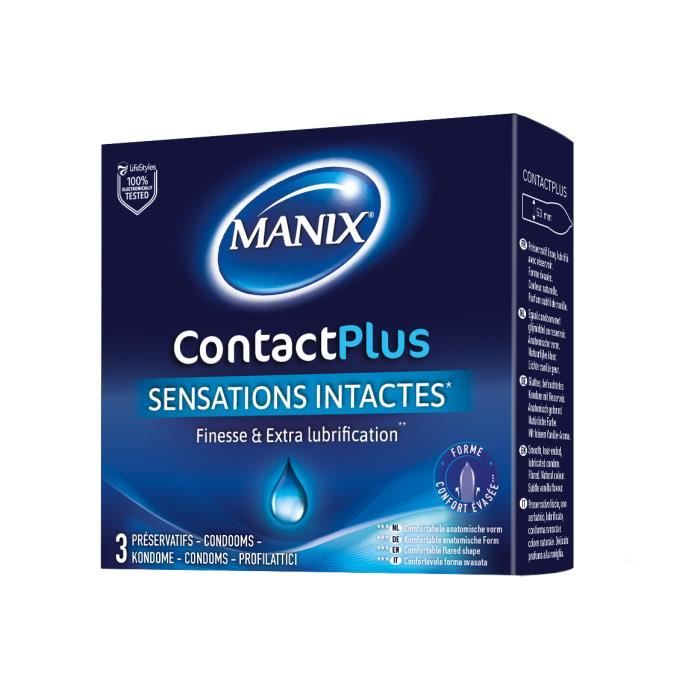 Préservatifs Manix Contact Plus x3