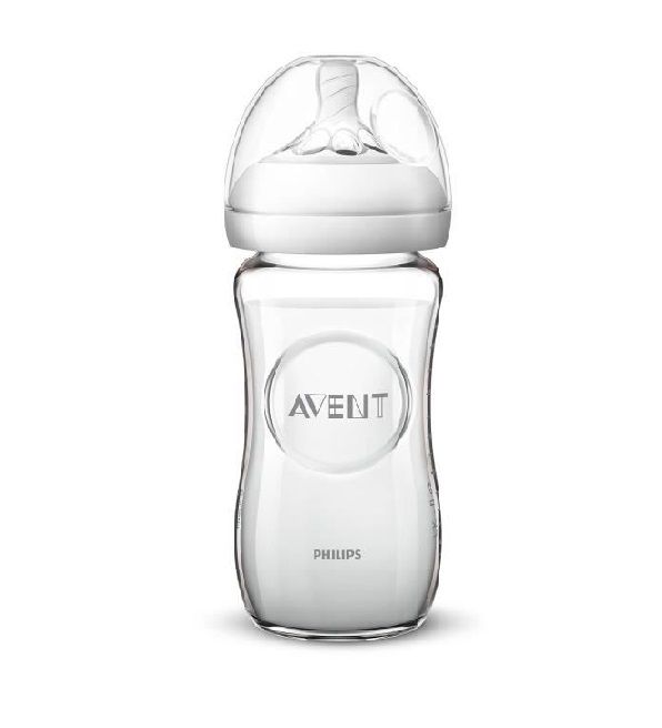 Avent Biberon Naturel en verre cam +1m 240ml scf053/17