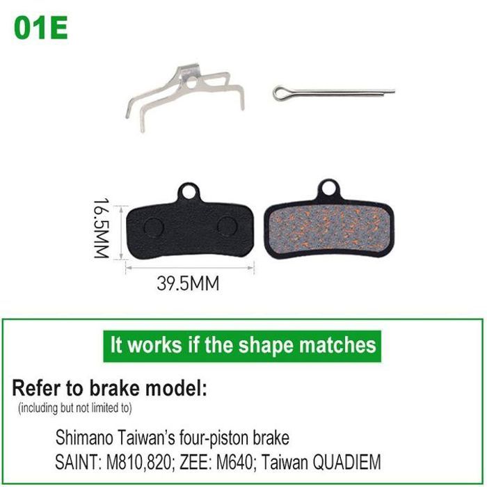 Plaquettes de frein à disque hydrauli semi-métalliques pour vélo,1 paire, pour WinterMANO SRAM AVID HAYES Magura Formula et Scooter
