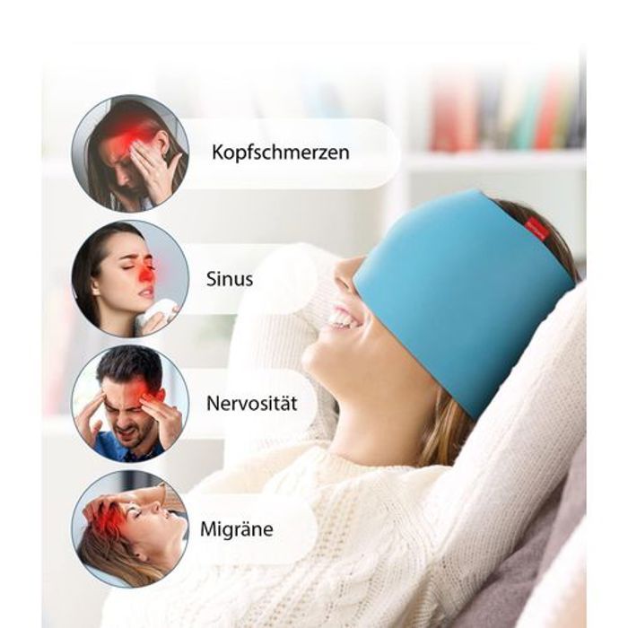 Casquette Anti-Migraine, Anti-Stress,  Anti-mal de tête, thérapie chaude et froide