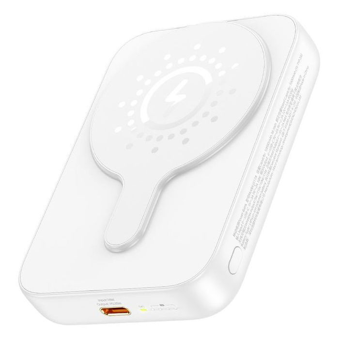 hoco J117A Mini Power Bank sans fil magnétique à chargement rapide de 10000mAh Blanc