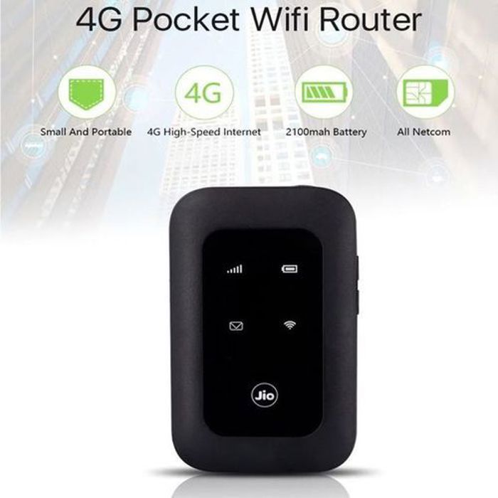Jio Modem Super 4Gplus LTE WiFi Hotspot 300Mbps avec batterie 2100mAH 10 heures