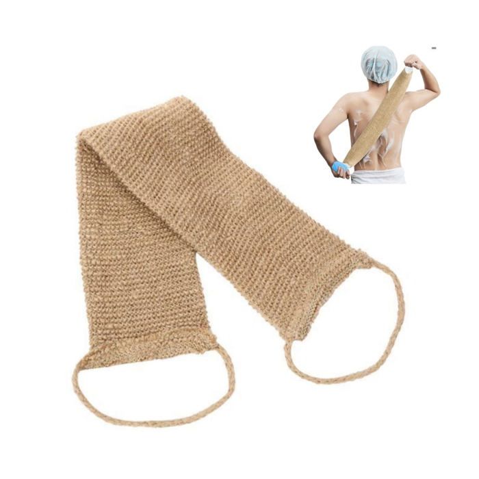 Brosse exfoliante pour le dos, brosse pour le corps avec corde, grattoir pour le corps, brosse pour le corps, nettoyage en profondeu