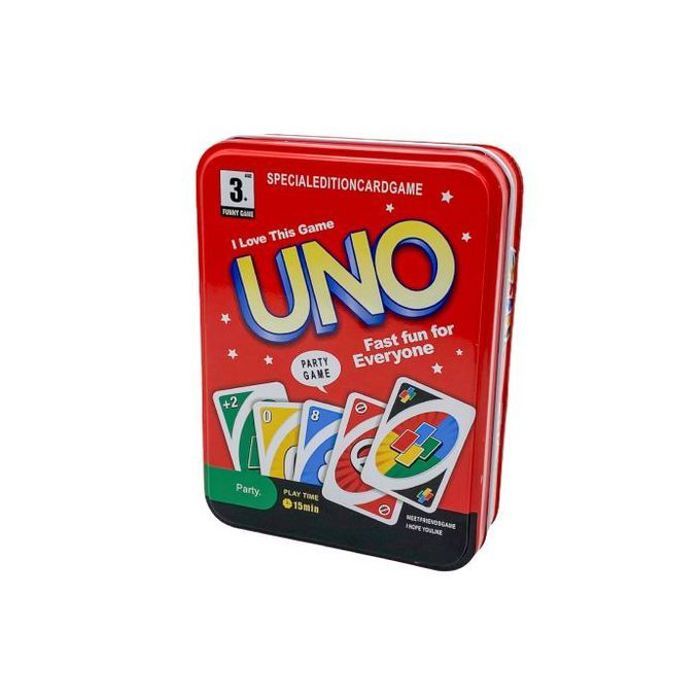 Jeu de cartes UNO dans une boîte métal : édition collector