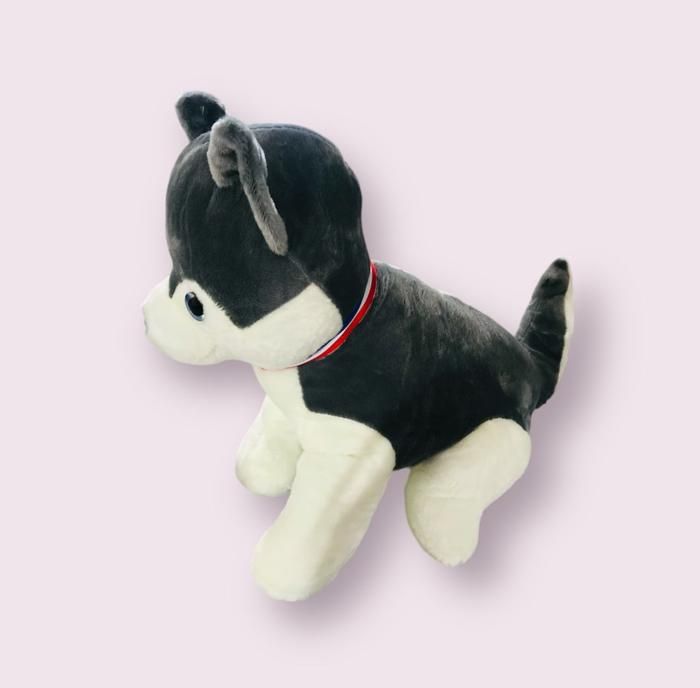 Peluche chien 2 - noir et blanc