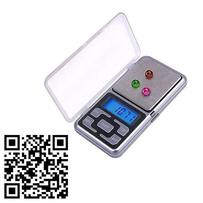 Mini balance de poche numérique pour bijoux, bascule portable pour peser l'or