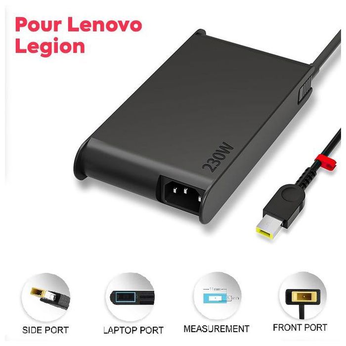 Chargeur pour Lenovo Legion 230W 20V 11.5A – Adaptateur Secteur Haute Puissance pour Ordinateurs Portables
