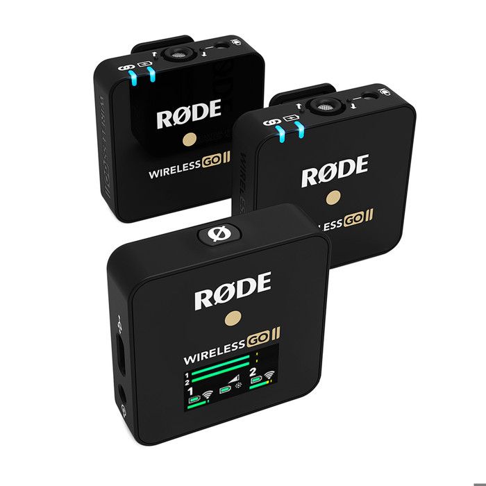 Microphone sans fil - RODE - Wireless GO II - 2 émetteurs - Récepteur - Ultra-compact