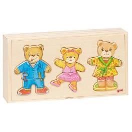Famille D'ours, Puzzle Box, Goki Base.